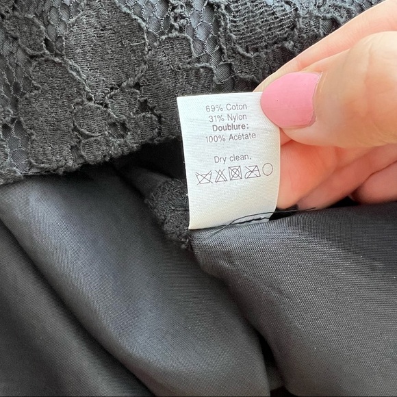 J Crew Black Lace Dress Size 4 Dark Feminine Wedding Guest Whimsigoth Party - Picture 7 of 9